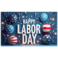 thumbnail image 1 of Decorative Design Happy Labor Day Banner Polyester Material Party Decoration Lightweight Graphic Design Celebration Banner for Holiday Celebration Indoor Decoration Event Decoration, 1 of 8