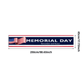 thumbnail image 1 of Decorative Design Happy Memorial Day Banner Polyester Material USA Flag for National Celebration Outdoor Event Indoor Decoration, 1 of 8