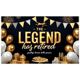 thumbnail image 1 of Decorative Design The Legend Has Retired Aviation Banner Polyester Material Celebration Banner for Retirement Party Indoor Decoration Holiday Celebration, 1 of 8