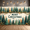 thumbnail image 1 of Decorative Design Merry Christmas Banner Festive Theme Christmas Backdrop for Holiday Decoration Winter Celebration Indoor Decoration, 1 of 9