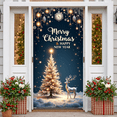 thumbnail image 1 of Decorative Design Merry Christmas Banner Glittering Elements Happy New Year Banner Festive Theme Winter Decoration for Holiday Celebration Seasonal Party Outdoor Decoration, 1 of 9