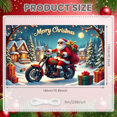 thumbnail image 1 of Decorative Design Merry Christmas Banner Holiday Santa Claus Polyester Material Decorative Gift for Christmas Party Winter Celebration Home Decoration, 1 of 9