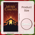 thumbnail image 1 of Decorative Design Merry Christmas Banner Nativity Scene Backdrop Polyester Material Star Nativity Banner for Christmas Party Religious Celebration Indoor Decoration, 1 of 9