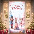 thumbnail image 1 of Decorative Design Merry Christmas Banner Nutcracker Theme Cartoon Characters Christmas Celebration for Holiday Party Indoor Decoration Special Events, 1 of 9