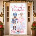 thumbnail image 1 of Decorative Design Merry Christmas Banner Nutcracker Theme Cartoon Characters Christmas Celebration for Holiday Party Indoor Decoration Special Events, 1 of 8