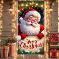 thumbnail image 1 of Decorative Design Merry Christmas Banner Santa Claus Holiday Backdrop for Christmas Party Indoor Celebration Festive Decoration Holiday Event, 1 of 9
