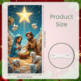 thumbnail image 1 of Decorative Design Nativity Scene Banner Nativity Display Religious Christmas Backdrop Polyester Material for Holiday Celebration Indoor Decoration Religious Events, 1 of 9