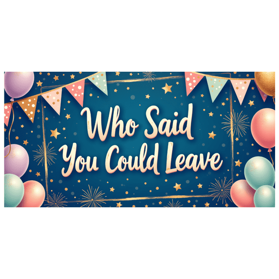 Decorative Design Party Banner Colorful Balloons Event Banner Festive Design Polyester Material for Graduation Party Indoor Decoration Celebration