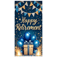 thumbnail image 1 of Decorative Design Retirement Banner Celebration Theme Gold Stars Party Decoration for Retirement Party Indoor Celebration Outdoor Party, 1 of 8