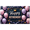 thumbnail image 1 of Decorative Design Retirement Party Happy Banner Elegant Crown Balloon Decoration for Celebration Event Indoor Outdoor, 1 of 8