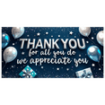thumbnail image 1 of Decorative Design Thank You Banner Colorful Balloons Appreciation Decor Stars and Gifts for Gratitude Celebration Office Party Indoor Decoration, 1 of 7