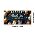 thumbnail image 1 of Decorative Design Thank You Banner Golden Theme Balloon Decoration Appreciation Banner for Office Party Employee Recognition Event, 1 of 7
