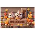 thumbnail image 1 of Decorative Design Welcome Banner Autumn Squirrel Animal Theme for Indoor Decoration Seasonal Decor Photo Shoot, 1 of 9