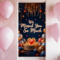 thumbnail image 1 of Decorative Design Welcome Banner Heart Decorations Star Accents Balloon Elements Celebration Banner for Homecoming Office Decoration Emotional Gatherings, 1 of 9