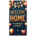 thumbnail image 1 of Decorative Design Welcome Home Balloon Banner Colorful Heart Party Decoration for Welcome Celebration Event, 1 of 8