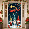 thumbnail image 1 of Decorative Design Winter Wishes Snowman Banner for Holiday Season Indoor Decoration Party Background, 1 of 9