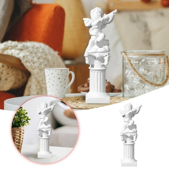 Decorative Desktop Ornaments Roman Columns Angel Sculptures for Display Windows and Model Rooms Mini Shooting Props for Home and Décor
