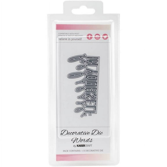 Kaisercraft Decorative Dies Words Believe in Yourself