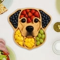 thumbnail image 1 of Decorative Dog Shaped Cheese Board, Cute Charcuterie Platter for Serving Foods, Wooden Serving Trays with compartment, Housewarming Gifts For Birthday, Holiday Gathering, 1 of 8