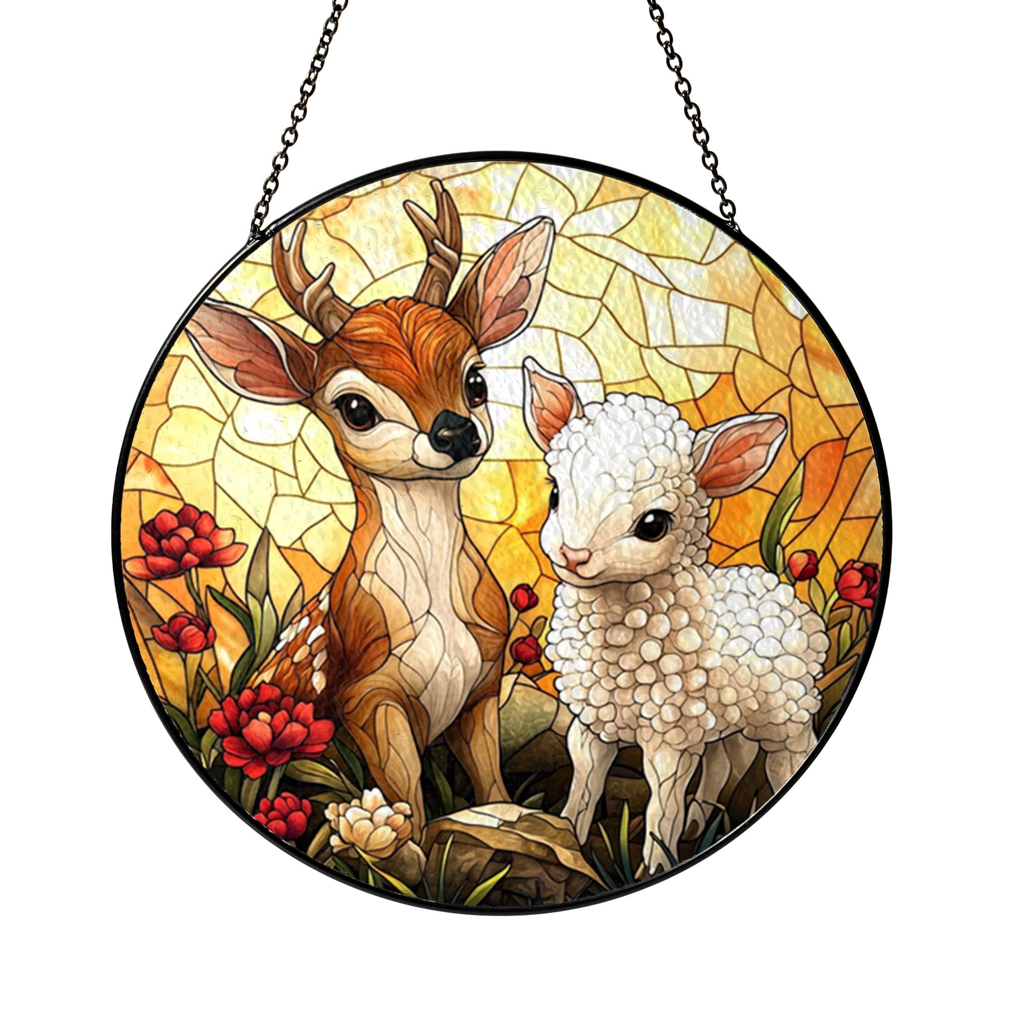 Decorative Dogs Glass Style Window Art – Animal Theme1601 - Walmart.com