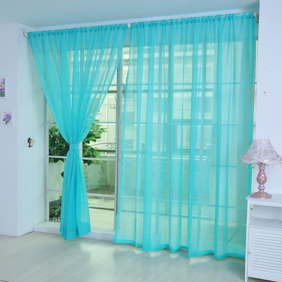 Decorative Door Curtain, 2 Panels Wall Fringe Curtain, Door Window Curtain, Drape Panel Sheer Scarf Valances for Kitchen Living Room