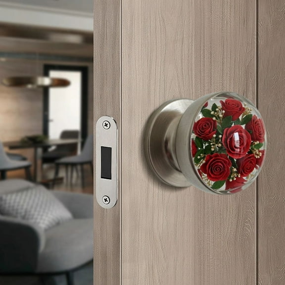 Decorative Door Handles for Home | Crystal & Geometric Knobs for Bedroom, Bathroom & Interior Doors | Easy Installation Hardware Included