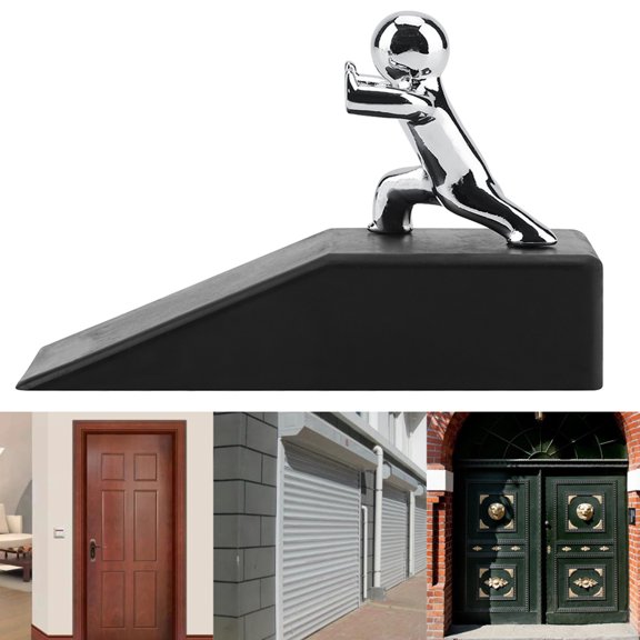 Decorative Door Stopper, Securely Holds Doors Open, Child Pet <span Style="background:red"></span>, Durable Rubber