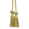 thumbnail image 1 of Decorative Double Tassel Curtain and Drapery Tieback / Holdback, 3" Tassel (7.5cm), 27" Spread (68.5cm) # CCT, Honey Gold #PR07 (Light Gold, Yellow Gold, Light Beige) Sold Individually, 1 of 1