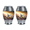 thumbnail image 1 of Decorative Dove Flying Clsoe To Flowers Urns For Ashes - Urn For Human Ashes Adult Male & Female - Urn Keepsake Human Ashes - Adult Urns - Burial Urns For Human Ashes (Size - 3inch, 2pcs), 1 of 5