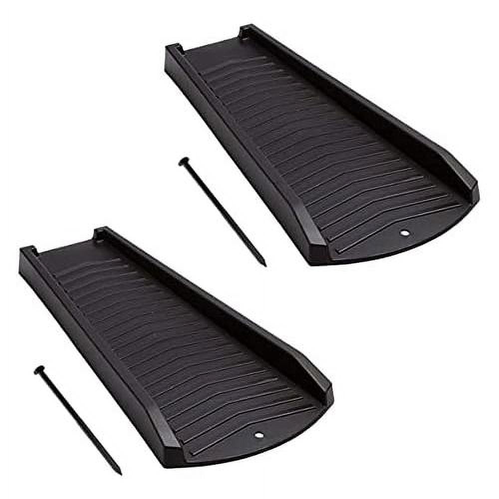 Decorative Downspout Black Splash Block Rain Gutter Drain Extender