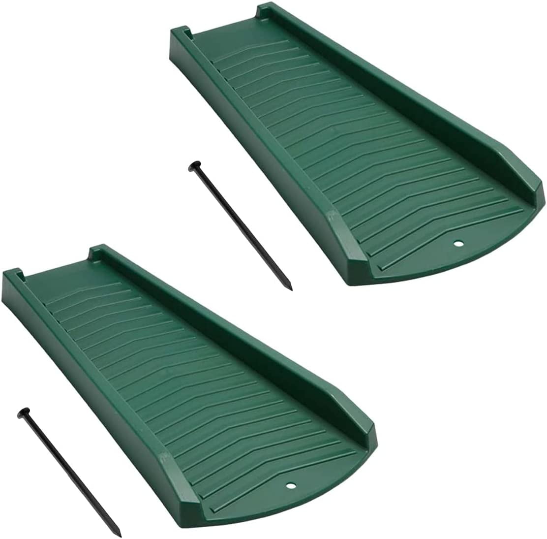 Decorative Downspout Green Block Rain Gutter Drain Extender, with