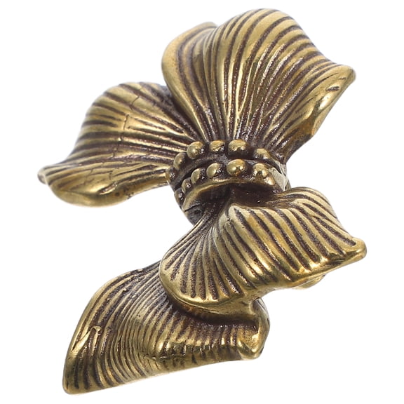 FOLOYORI Brass Bow Drawer Knobs Decorative Furniture Handles for Bathroom and Closet