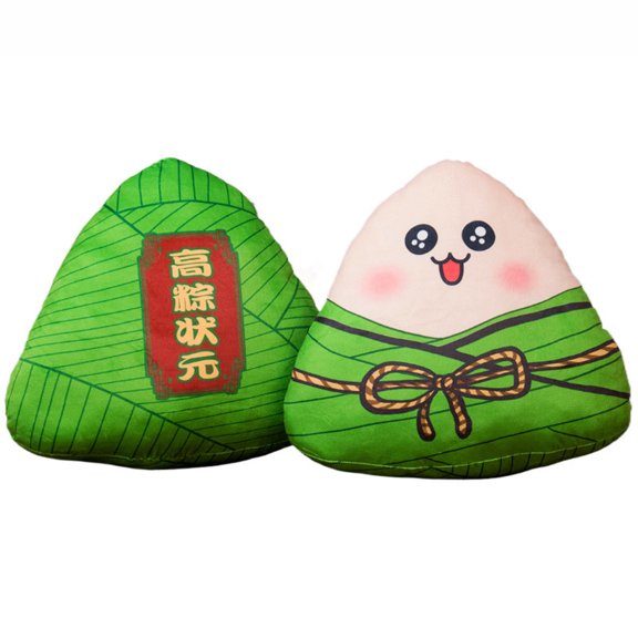 Decorative Dumpling Zongzi Print Pillow Soft Design Home Family Boat Festival Comfort