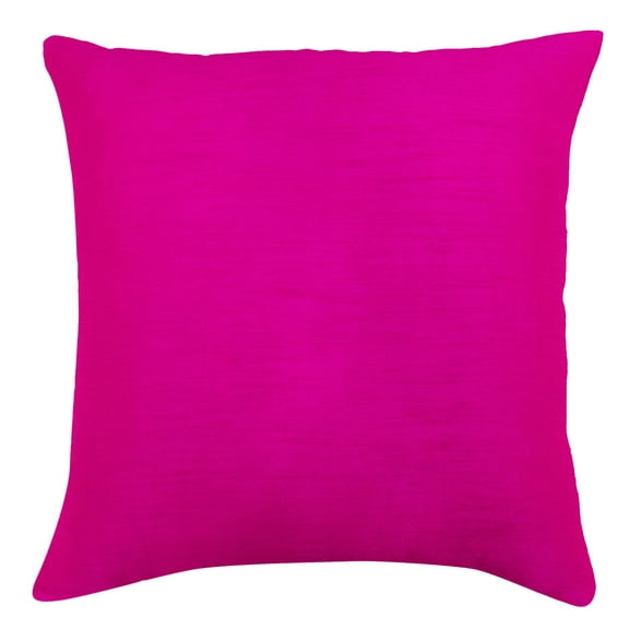 Decorative Dupion Silk Cushion Home Pillow Throw Solid Cover Case - Choose Size