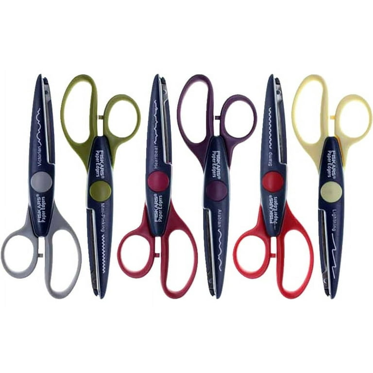 Fiskar's Paper Decorative Edger Scissors, Contemporary - 6 pack