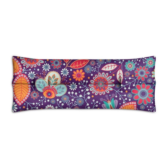 Decorative Exotic Paisley Artwork Seatbelt Pillow for Post-Surgery - Mastectomy Breast Cancer Recovery Cushion - Chic Pattern Car Travel Pillow with Secure Straps