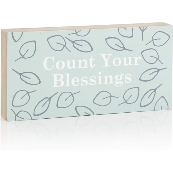 Decorative Expressions 5x10 Decorative Wooden Sign Count Your Blessings