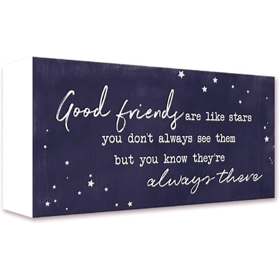 Decorative Expressions Good Friends 5x10 Painted Wooden Sign