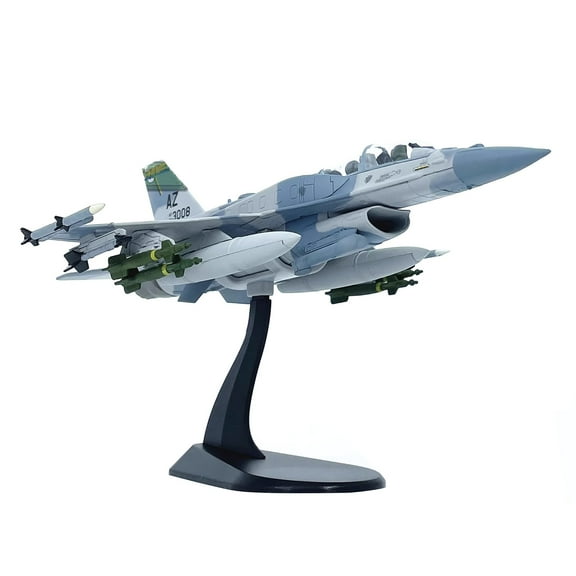 Decorative F-16F Fighter Jet Model for Desk UAE Air Force Edition, Alloy & PC Craftsmanship