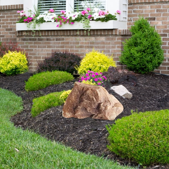 Decorative Rock Cover Weather Resistant PU Foam Simulated Stone for Garden Landscaping Outdoor Yard Decor