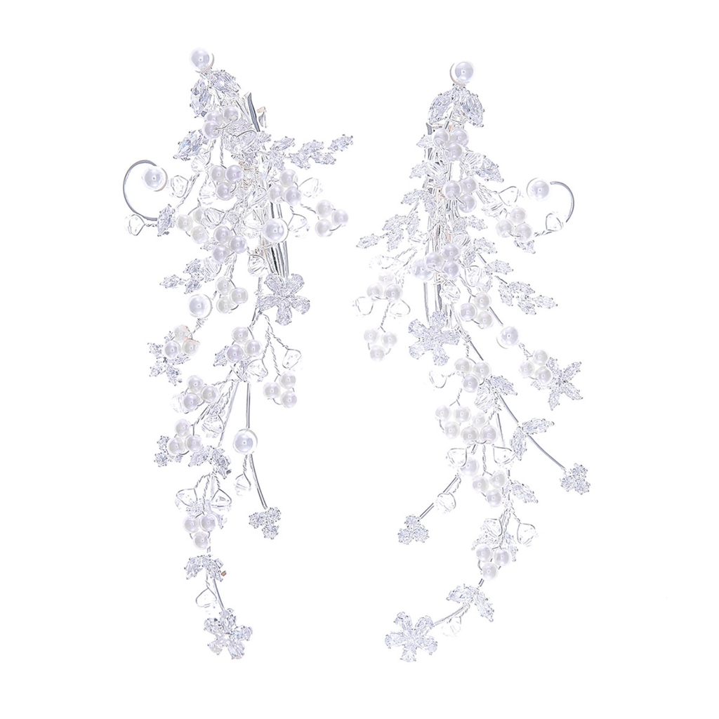Decorative Faux Pearls Hair Clip Comfortable Wear All Day Strong Grip For Active Lifestyles