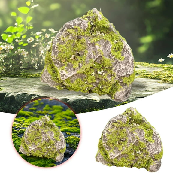 Decorative Rocks for Landscaping - Realistic Stone Covers for Garden, Yard, Well & Courtyard - Lightweight Rocks for Outdoor Decor, Backyard Design & Modern Home Improvement