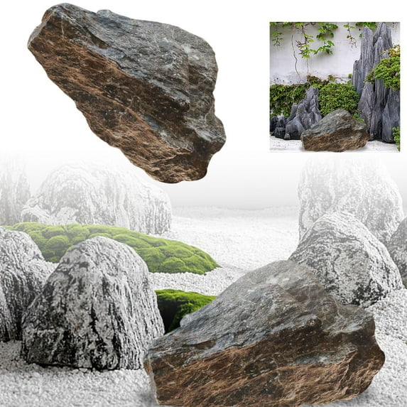 Decorative Rocks for Landscaping - Realistic Stone Covers for Garden, Yard, Well & Courtyard - Lightweight Rocks for Outdoor Decor, Backyard Design & Modern Home Improvement