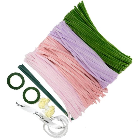 Decorative Faux Tulips Flower Bundles Wedding Table Centerpiece Kits Craft Supplies For Indoor Decoration