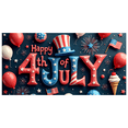 thumbnail image 1 of Decorative Festive Happy 4th of July Event Banner for Patriotic Celebration Indoor Party Decoration Holiday Event, 1 of 8