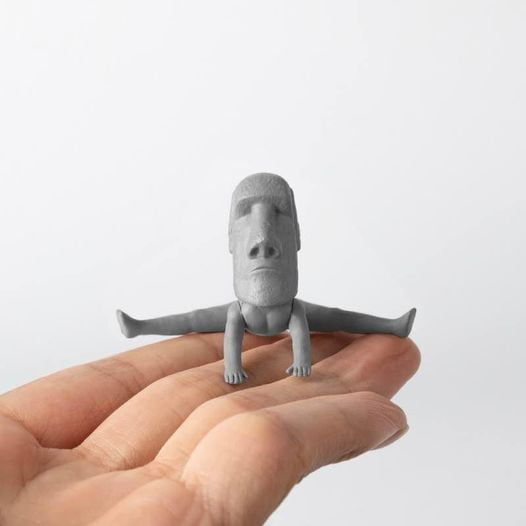 Decorative Figurine Moai Desktop Decorative Capsule Toy Statue, 1 Pc Blind Box