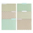 thumbnail image 1 of Decorative File Folders - 1/3 Cut Tabs Gold File Folders - Letter Size - Set of 12-2 Each of 6 Cute File Folders Patterns with Gold Foil (Pink Aqua and Cream), 1 of 6