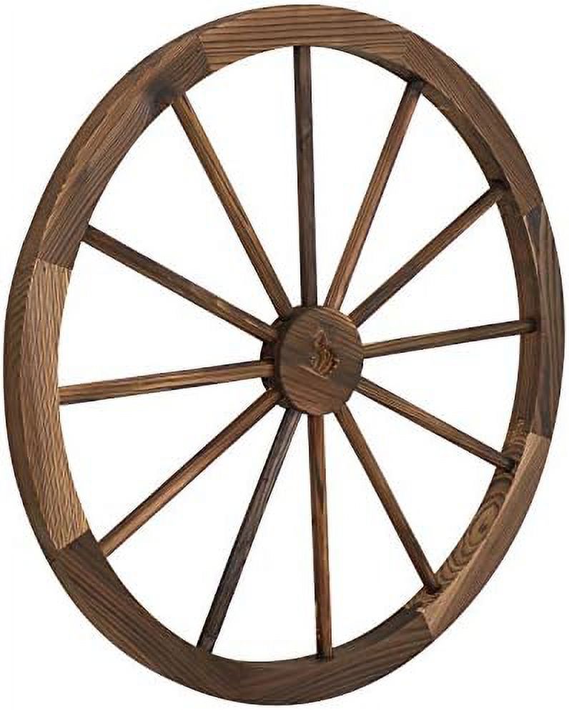 Decorative Fir Wood Wagon Wheel Rustic Western Indoor And Outdoor