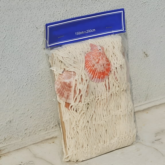 Decorative Fishing Net Seashell Fish Netting Wall Beach Party Decoration Home Garden Decor Net