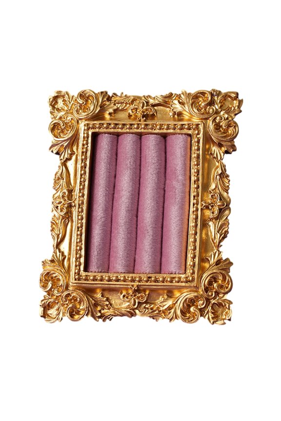 Decorative Flannel Jewelry Display Case Retro Resin Rings Dish Photo Frame Type